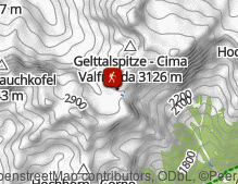 Map: Wanderung von Antholz zur Rieserferner Hütte