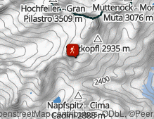 Map: Wanderung vom Neves-Stausee zur Edelrauthütte