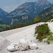 cortina dolomiten mondlandschaft nach steinabbruch