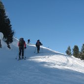DAufsteig Skitour Richtung Limojoch