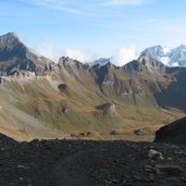Pfunderer Berge Blickbei Aufstieg Rauhtaljoch Zillertaler Alpen