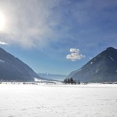 Tauferer Tal Tauferer Boden bei Sand in Taufers Winter valle di tures fondovalle inverno neve