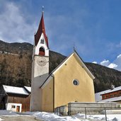 Kematen taufers kirche Winter chiesa caminata tures inverno