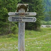 wegweiser wassererlebnisweg st jakob