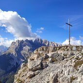 monte piana gipfelkreuz italienische Seite monte cristallo