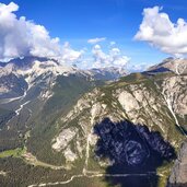 monte piana aussicht auf duerrenstein rechts und hohe gaisl links