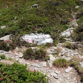 abzweigung rauchkofel scheinsee und steinerholm