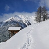 winter innvervillgraten weg nr berger kirchsteig