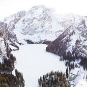 pragser wildsee drohne winter