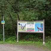 hinweisschild wildpark assling