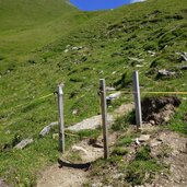 weg a richtung steinbergscharte