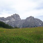 rotwandwiesen blick auf dreischusterspitze