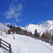 uwaldalm gsies winter aussicht auf grenzkamm villgratner berge