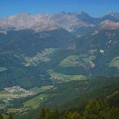 kronplatz blick auf bruneck bis percha