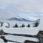 abfahrt auf rodelbahn speikboden winter