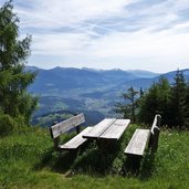 bank am forstweg zur walder alm