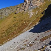 blick auf weg aufstieg unter rosskopf fr