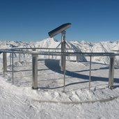 Skigebiet Gitschberg Aussichtsplatform Fernglas Gipfel Gitsch