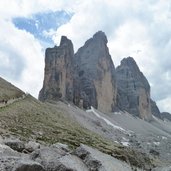 RS weg nr zum paternsattel und drei zinnen