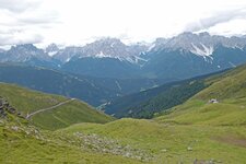 dolomiten panorama oberhalb aeussere huette