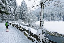 weg bei st johann muehlegg ahrntal winter