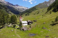 Heilig Geist Kirche Prettau Blick Talschluss Ahrntal