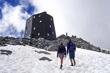 aufstieg schwarzensteinhuette vor ankunft