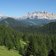 RS wald bei munt d adagn blick auf fanesgruppe