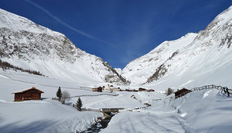 vals fane alm winter schnee